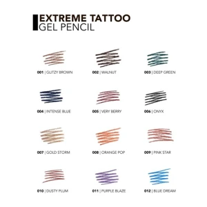 Flormar Extreme Tattoo Gel Pencil 012 Blue Dream Flormar Extreme Tattoo Gel Pencil 012 Blue Dream