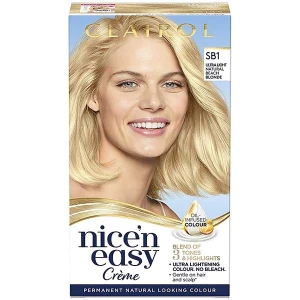 Clairol Nice N Easy Permanent Hair Colour Sb1 Ultra Light Natural Bleach Blond Clairol Nice N Easy Permanent Hair Colour Sb1 Ultra Light Natural Bleach Blond