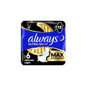 Always Ultimate Night Max Protection Pads (12)