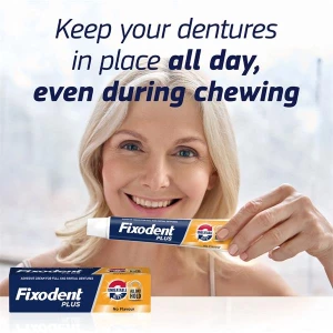 Fixodent Plus Unbeatable Bite Adhesive Cream For Full & Partial Dentures 40ml Fixodent Plus Unbeatable Bite Adhesive Cream For Full & Partial Dentures 40ml