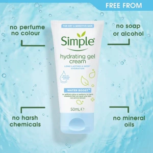Simple Waterboost Hydrating Gel Cream 50ml Simple Waterboost Hydrating Gel Cream 50ml