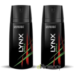 Lynx Africa Deodorant Bodyspray Twin Pack (2X150Ml) Lynx Africa Deodorant Bodyspray Twin Pack (2X150Ml)