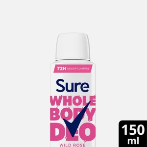 Sure Wild Rose All Over Body Antiperspirant 150ml