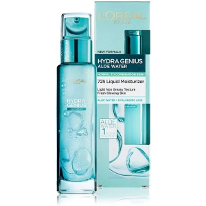 LOreal Hydra Genius Aloe Water 72H Liquid Moisturiser For Dry & Sensitive Skin 70 ml
