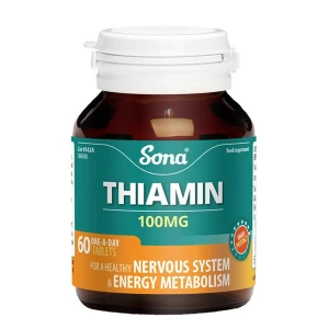 Sona Thiamin Vit B1 100Mg Tablets (60) Sona Thiamin Vit B1 100Mg Tablets (60)