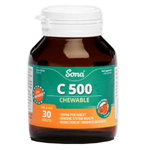 Sona Chewable Vitamin C 500Mg Tablets (30) Sona Chewable Vitamin C 500Mg Tablets (30)