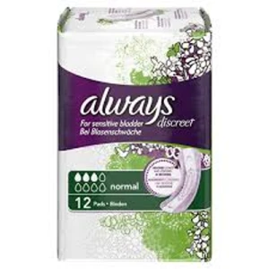Always Discreet Sensitive Bladder Pads Normal (12) Always Discreet Sensitive Bladder Pads Normal (12)