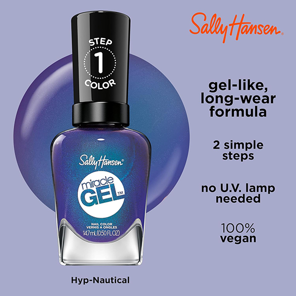 Sally Hansen Miracle Gel Nail Polish 573 Hyp Nautical Sally Hansen Miracle Gel Nail Polish 573 Hyp Nautical