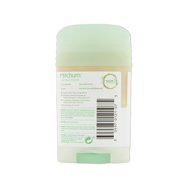 Mitchum Ladies Natural Vegan Power Eucalyptus Stick Deodorant 40g Mitchum Ladies Natural Vegan Power Eucalyptus Stick Deodorant 40g