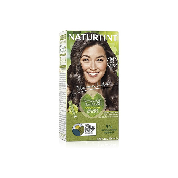 Naturtint Permanent Hair Colour Gel 5N Light Chestnut Brown (170 ml) 