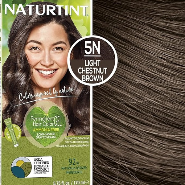Naturtint Permanent Hair Colour Gel 5N Light Chestnut Brown (170 ml) Naturtint Permanent Hair Colour Gel 5N Light Chestnut Brown (170 ml)