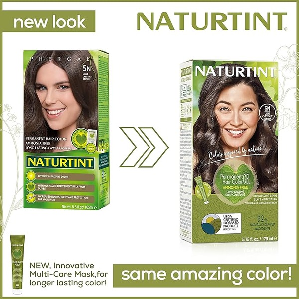 Naturtint Permanent Hair Colour Gel 5N Light Chestnut Brown (170 ml) Naturtint Permanent Hair Colour Gel 5N Light Chestnut Brown (170 ml)