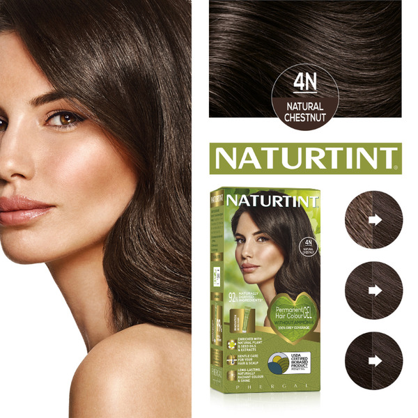 Naturtint Permanent Hair Colour Gel 4N Natural Chestnut (170ml) Naturtint Permanent Hair Colour Gel 4N Natural Chestnut (170ml)