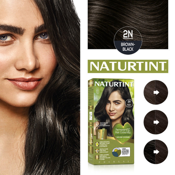 Naturtint Permanent Hair Colour Gel 2N Brown Black 