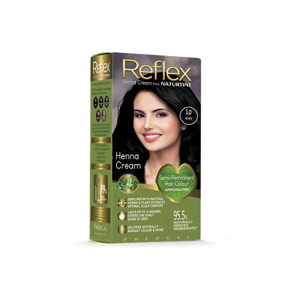 Naturtint Reflex Semi Permanent 1.0 Black (115 ml) Naturtint Reflex Semi Permanent 1.0 Black (115 ml)