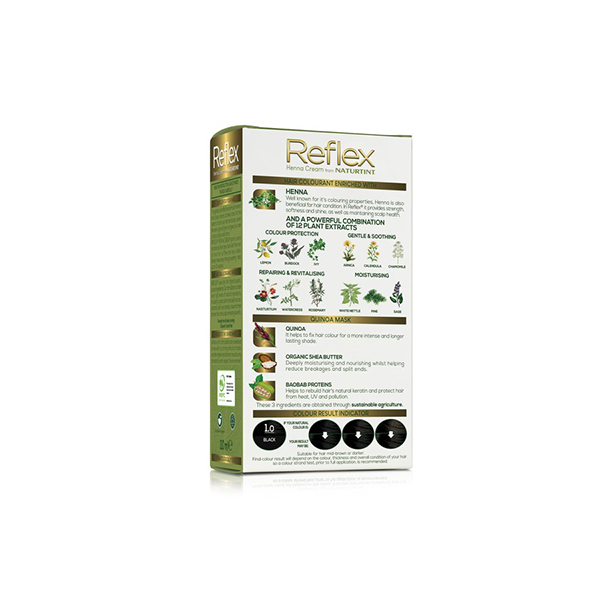 Naturtint Reflex Semi Permanent 1.0 Black (115 ml) Naturtint Reflex Semi Permanent 1.0 Black (115 ml)