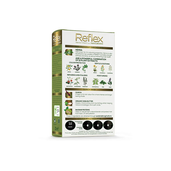 Naturtint Reflex Semi Permanent 1.0 Black (115 ml) Naturtint Reflex Semi Permanent 1.0 Black (115 ml)