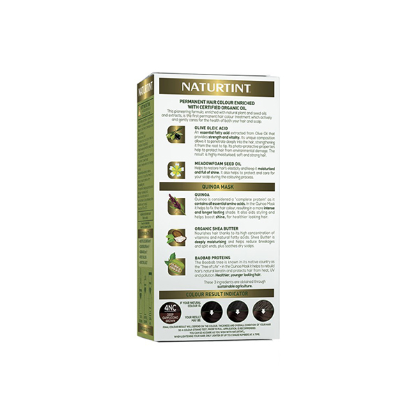 Naturtint Permanent Gel 4NC Deep Cappuccino Brown (170 ml)