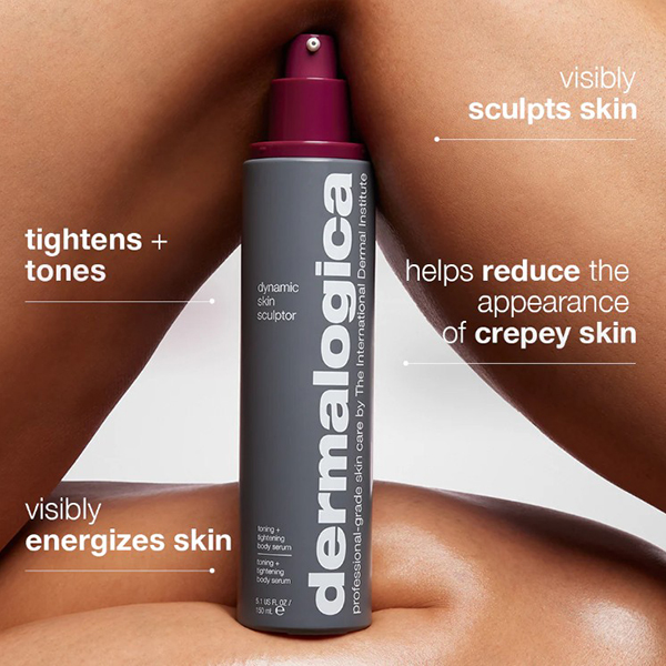 Dermalogica Dynamic Skin Sculptor showing legs and benefits of the sculptor Dermalogica Dynamic Skin Sculptor showing legs and benefits of the sculptor
