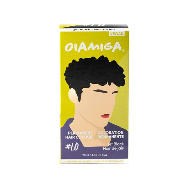 Oiamiga Jet Black Permanent Hair Colour (120 ml)