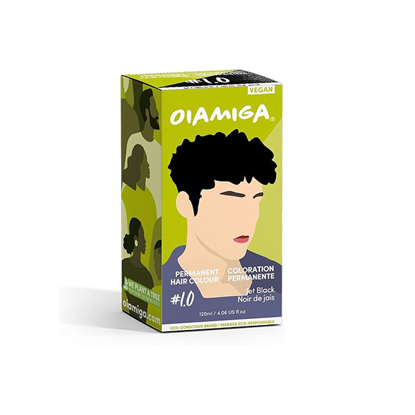 Oiamiga Jet Black Permanent Hair Colour (120 ml) Oiamiga Jet Black Permanent Hair Colour (120 ml)
