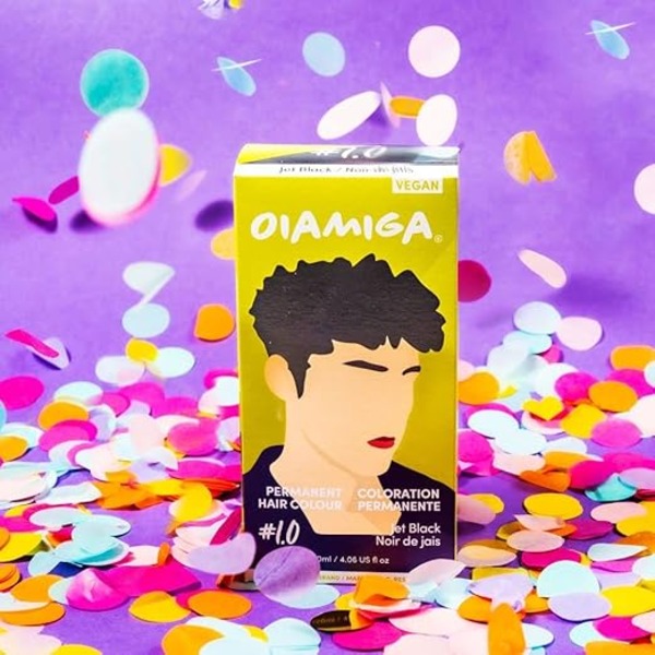 Oiamiga Jet Black Permanent Hair Colour (120 ml) Oiamiga Jet Black Permanent Hair Colour (120 ml)