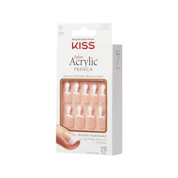 Kiss Salon Acrylic French Nail Crush Hour Kiss Salon Acrylic French Nail Crush Hour
