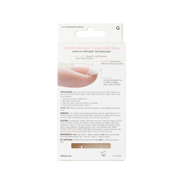 Kiss Salon Acrylic French Nail Crush Hour Kiss Salon Acrylic French Nail Crush Hour