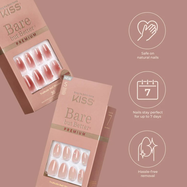 Kiss Bare But Better Premium Nails Shine Kiss Bare But Better Premium Nails Shine