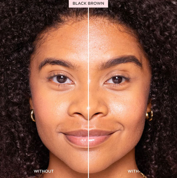 Full face showing brows before and after Full face showing brows before and after