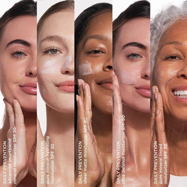 Faces showing 5different skin tones that benefit from the Image Skincare Daily Prevention Trial Kit Faces showing 5different skin tones that benefit from the Image Skincare Daily Prevention Trial Kit