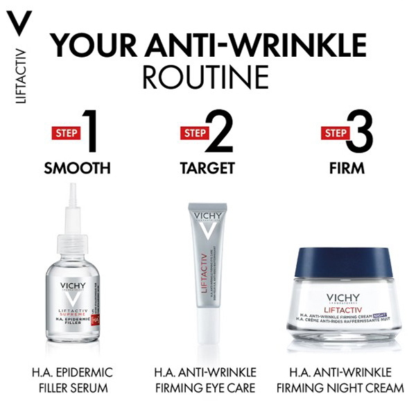 Vichy Liftactiv Supreme H.A. Anti-Wrinkle Firming Care Night 50Ml Vichy Liftactiv Supreme H.A. Anti-Wrinkle Firming Care Night 50Ml