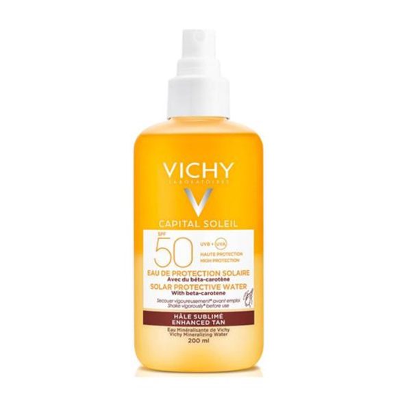 Vichy Capital Soleil Protective Water Tan Enhancing SPF50 200ml Vichy Capital Soleil Protective Water Tan Enhancing SPF50 200ml