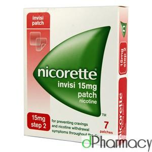 Nicorette 15mg Nicotine Invisi Patch (7pack) Nicorette 15mg Nicotine Invisi Patch (7pack)