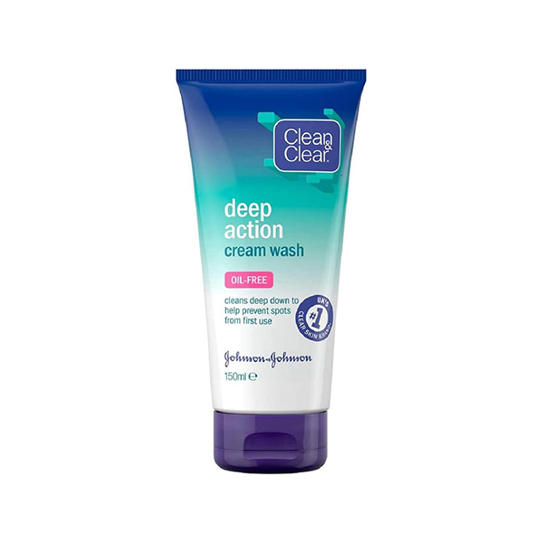 Johnson & Johnsons Clean & Clear Deep Clean Cream Wash 150Ml Johnson & Johnsons Clean & Clear Deep Clean Cream Wash 150Ml