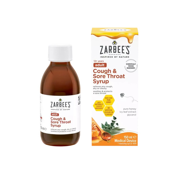 Zarbees Adult Cough & Sore Throat 150ml Zarbees Adult Cough & Sore Throat 150ml