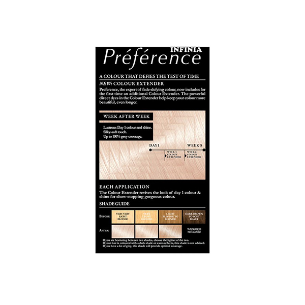 Loreal Preference Feria Hair Colour 10.21 Stockholm