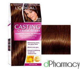 LOreal Casting Creme Gloss Semi Permanent Hair Colour 535 Chocolate LOreal Casting Creme Gloss Semi Permanent Hair Colour 535 Chocolate