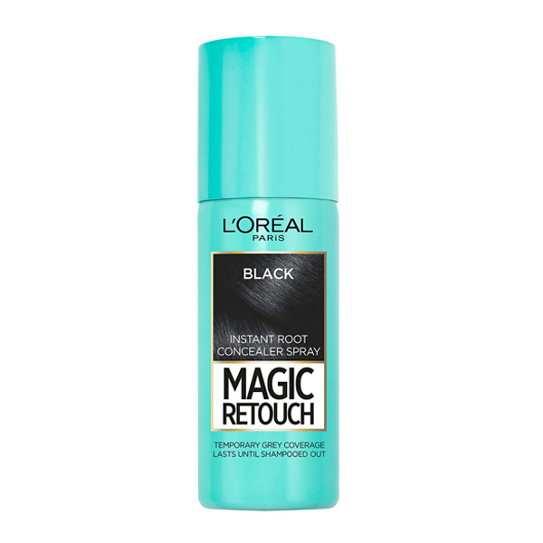 LOreal Magic Retouch Hair Colour & Root Cover Up Spray Black 75ml LOreal Magic Retouch Hair Colour & Root Cover Up Spray Black 75ml