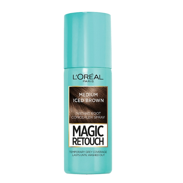 LOreal Magic Retouch Hair Colour & Root Cover Up Spray Mid Iced Brown 75ml