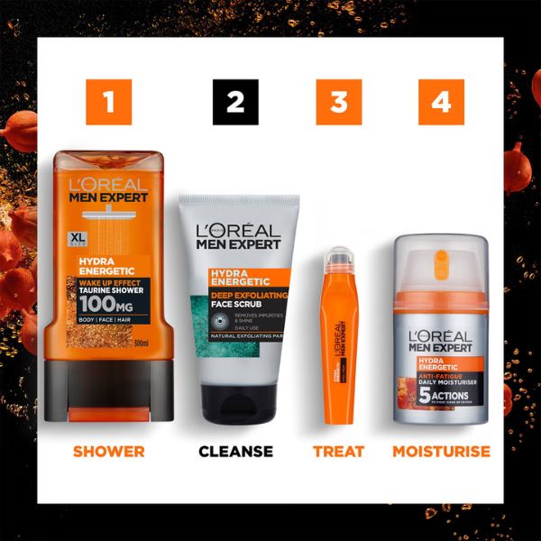 LOreal Men Expert Hydra Energetic Deep Exfoliating Face Scrub 100ml LOreal Men Expert Hydra Energetic Deep Exfoliating Face Scrub 100ml