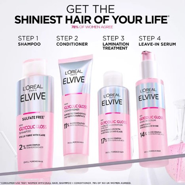 LOreal Elvive Glycolic Gloss 5 Minute Lamination Rinse Off