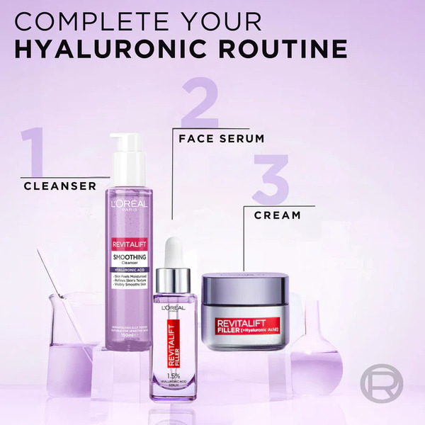 LOreal Revitalift smoothing cleanser hyaluronic acid 150ml LOreal Revitalift smoothing cleanser hyaluronic acid 150ml