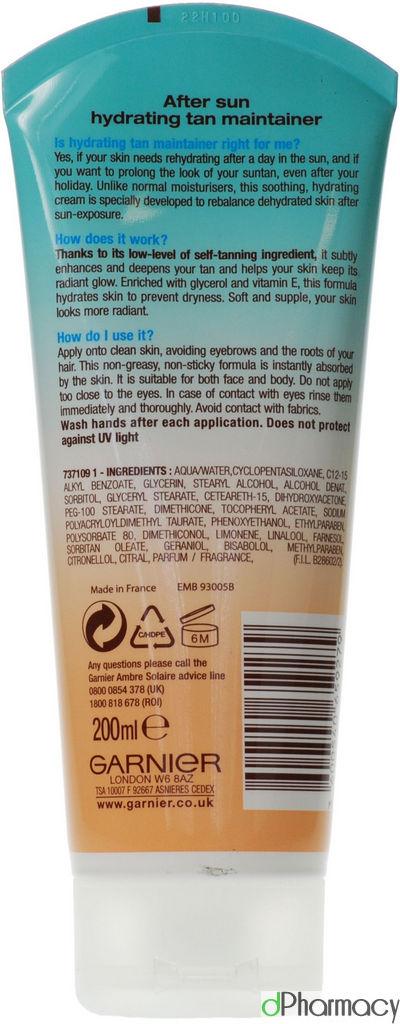 Garnier Ambre Solaire After Sun Tan Maintainer 200ml Garnier Ambre Solaire After Sun Tan Maintainer 200ml