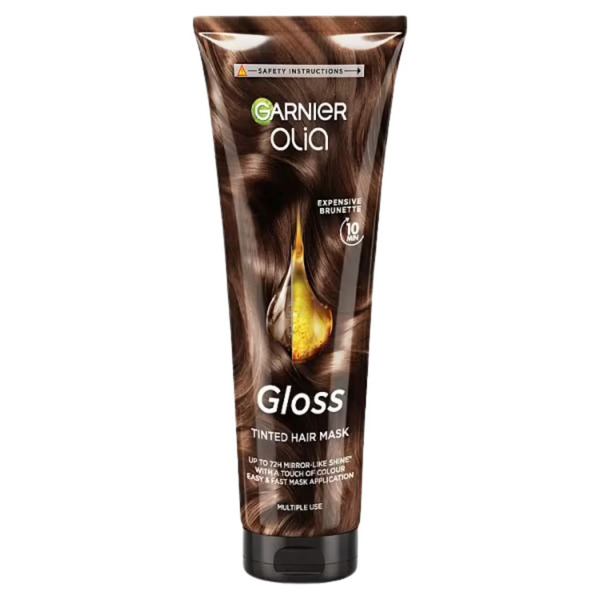 Garnier Olia Gloss Tinted Hair Mask Expensive Brunette 150ml Garnier Olia Gloss Tinted Hair Mask Expensive Brunette 150ml