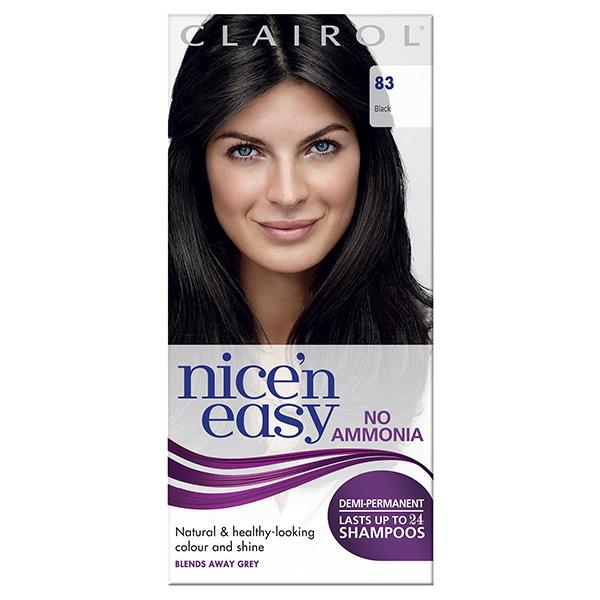 Clairol Nice N Easy Demi- Permanent Hair Colour 83 Black Clairol Nice N Easy Demi- Permanent Hair Colour 83 Black