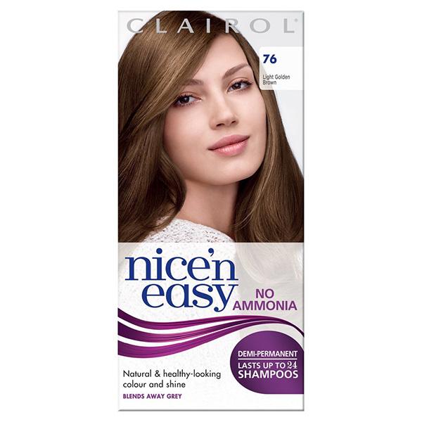 Clairol Nice N Easy Demi- Permanent Hair Colour 76 Light Golden Brown Clairol Nice N Easy Demi- Permanent Hair Colour 76 Light Golden Brown