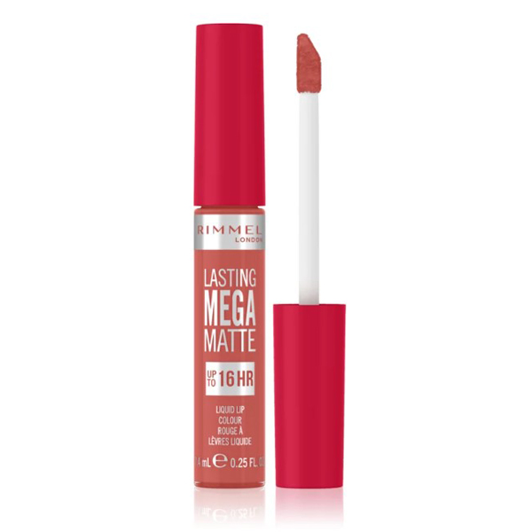 Rimmel Lasting Mega Matte Lipstick 600 Coral Sass 7.4ml Rimmel Lasting Mega Matte Lipstick 600 Coral Sass 7.4ml