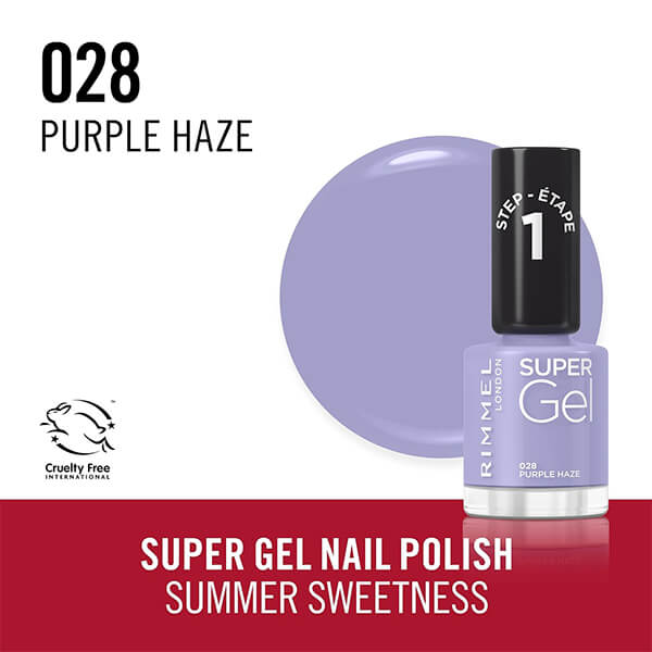 Rimmel Super Gel Nail Polish 028 Purple Haze Rimmel Super Gel Nail Polish 028 Purple Haze