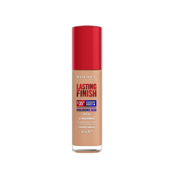 Rimmel Lasting Finish 35 Hour Foundation 150 Rose Vanilla 30ml Rimmel Lasting Finish 35 Hour Foundation 150 Rose Vanilla 30ml